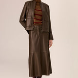 POL CLOTHING - Hugo Skirt - Choc