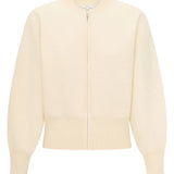 POL CLOTHING - Wyatt Boiled Wool Bomber - Ivory