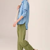 POL CLOTHING - Marlon Stripe Shirt - Blue Stripe
