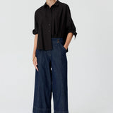 POL CLOTHING - Anise Crop Denim Pant - Denim