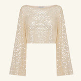 SHONA JOY - Everly Long Sleeve Top - Macadamia