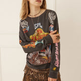 SPELL - Pajarito Long Sleeve Tee - Charcoal Grey