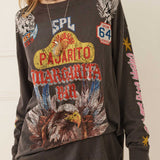 SPELL - Pajarito Long Sleeve Tee - Charcoal Grey