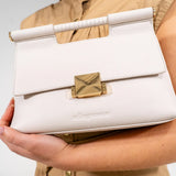 ARLINGTON MILNE - Payton Handbag - Chalk