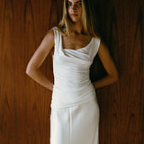 DOMINIQUE HEALY - Nevermind Singlet - White