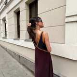 SANCIA - The Naomi Dress - Garnet
