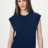 ROWIE - Quinn Merino Knit Vest - Royal Blue