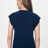 ROWIE - Quinn Merino Knit Vest - Royal Blue