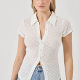 ROLLAS - Daisy Lace SS Tee - Vintage White