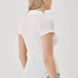 ROLLAS - Daisy Lace SS Tee - Vintage White