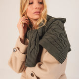 INDI & COLD - Chaqueta Cable Knit - Khaki