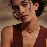 BY CHARLOTTE - Strength Within Green Onyx Curb Choker