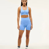 P.E NATION - Restore Seamless Bike Short - Cornflower Blue