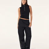 P.E NATION - Routine Quarter Zip Tank - Black