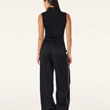 P.E NATION - Routine Quarter Zip Tank - Black