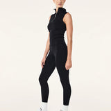 P.E NATION - Routine Quarter Zip Tank - Black