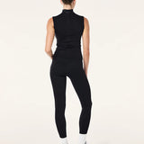 P.E NATION - Routine Quarter Zip Tank - Black