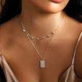 MURKANI - Into the Light - Rectangle Necklace | Silver