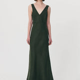 Rowie - Regina Midi Dress - Olive