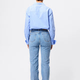 MOSSMAN - Repeat After Me  Shirt - Blue Stripe