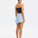 KIVARI - Rhea Halter Top - Navy