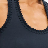 KIVARI - Rhea Halter Top - Navy