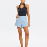 KIVARI - Rhea Halter Top - Navy