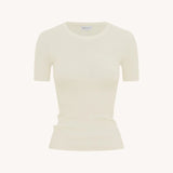 ROWIE - Rib Knit Tee - Bone