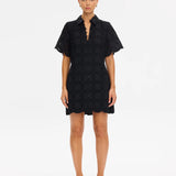 KIVARI - Rio Mini Shirt Dress - Black