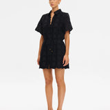 KIVARI - Rio Mini Shirt Dress - Black