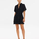KIVARI - Rio Mini Shirt Dress - Black