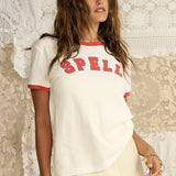 SPELL - Roomie Shrunken Sports Tee - Sand