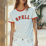 SPELL - Roomie Shrunken Sports Tee - Sand