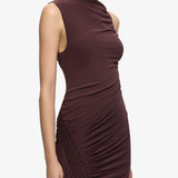 BEC + BRIDGE - Marabou Maxi Dress - Aubergine