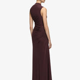 BEC + BRIDGE - Marabou Maxi Dress - Aubergine