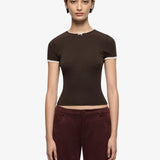 BEC + BRIDGE - Moneta Baby Tee - Dark Chocolate