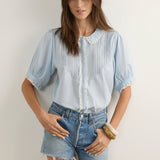 AUGUSTE - Magdalena Blouse - Sky Blue