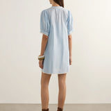 AUGUSTE - Magdalena Mini Dress - Sky Blue