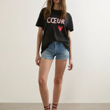 AUGUSTE - Heart Classic Tee - Black