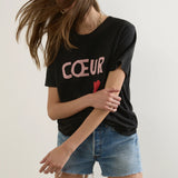 AUGUSTE - Heart Classic Tee - Black