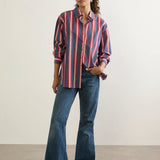 AUGUSTE - Lucien Shirt - Navy Bengal Stripe