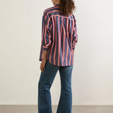 AUGUSTE - Lucien Shirt - Navy Bengal Stripe