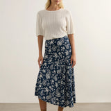 AUGUSTE - Dion Maxi Skirt - Sterling Navy