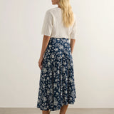 AUGUSTE - Dion Maxi Skirt - Sterling Navy