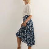 AUGUSTE - Dion Maxi Skirt - Sterling Navy