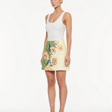 KIVARI - Lotte Mini Skirt - Green / Cream