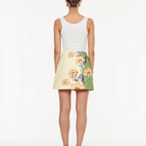 KIVARI - Lotte Mini Skirt - Green / Cream
