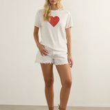 AUGUSTE - Heart Classic Tee - White
