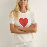 AUGUSTE - Heart Classic Tee - White