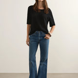 AUGUSTE - Callen Knit Tee - Black